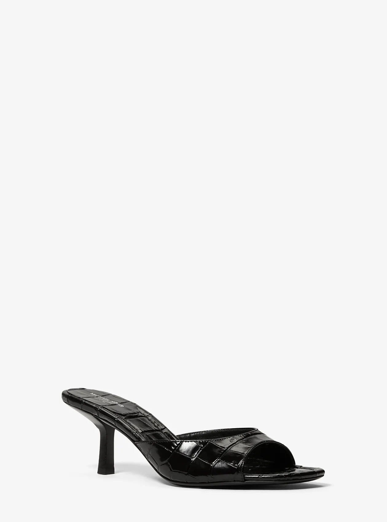 Anita Crocodile Embossed Leather Sandal