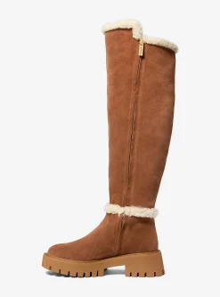 Asher Suede and Faux Shearling Boot