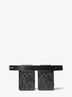 ASHYA X MICHAEL KORS Saga Signature And Leather Multi Bag