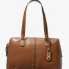 Astor Large Studded Leather Tote Bag