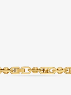 Astor Link Large Precious Metal-Plated Brass Necklace
