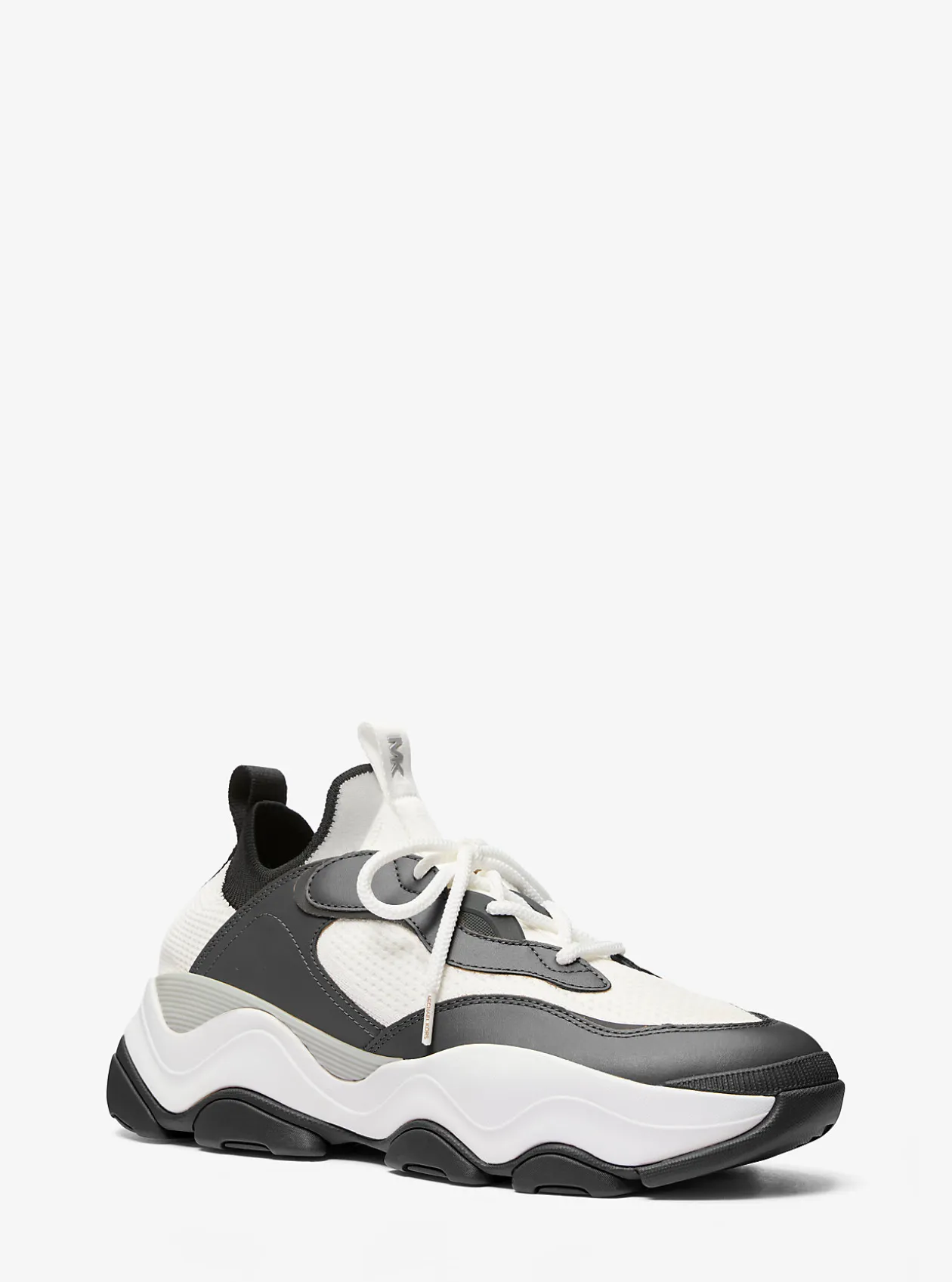 Atlas Stretch Knit and Leather Trainer
