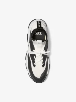 Atlas Stretch Knit and Leather Trainer