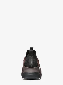 Atlas Stretch Knit and Suede Trainer