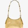 Bardot Mini Metallic Python Embossed Leather Hobo Shoulder Bag