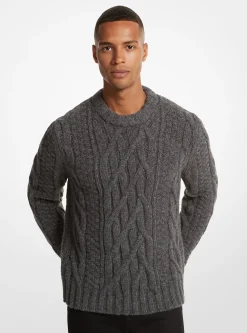 Cable Alpaca Blend Sweater