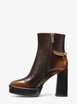 Carlisle Burnished Leather Platform Boot