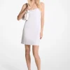Cheetah Sequined Stretch Crepe Slip Dress
