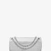 Christie Mini Crocodile Embossed Leather Envelope Bag