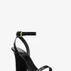 Claudia Patent Leather Wedge Sandal