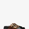 Colby Burnished Leather Flat Sandal