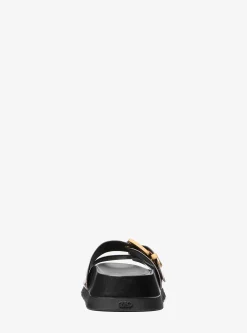 Colby Burnished Leather Flat Sandal