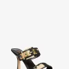 Colby Camouflage Print Calf Hair Sandal