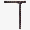 Colby Grommeted Burnished Leather Belt