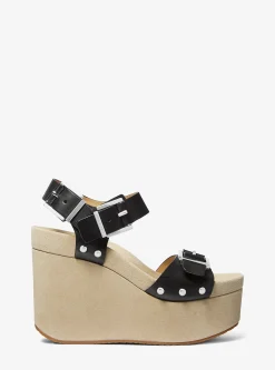 Colby Leather Wedge Sandal