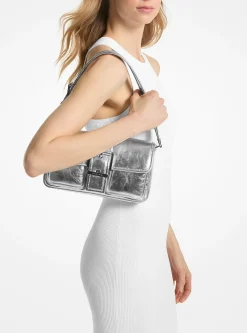 Colby Medium Metallic Leather Shoulder Bag