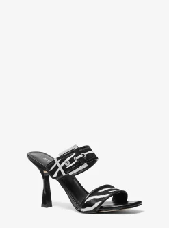 Colby Zebra Print Calf Hair Sandal