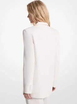 Cotton Blend Twill Blazer