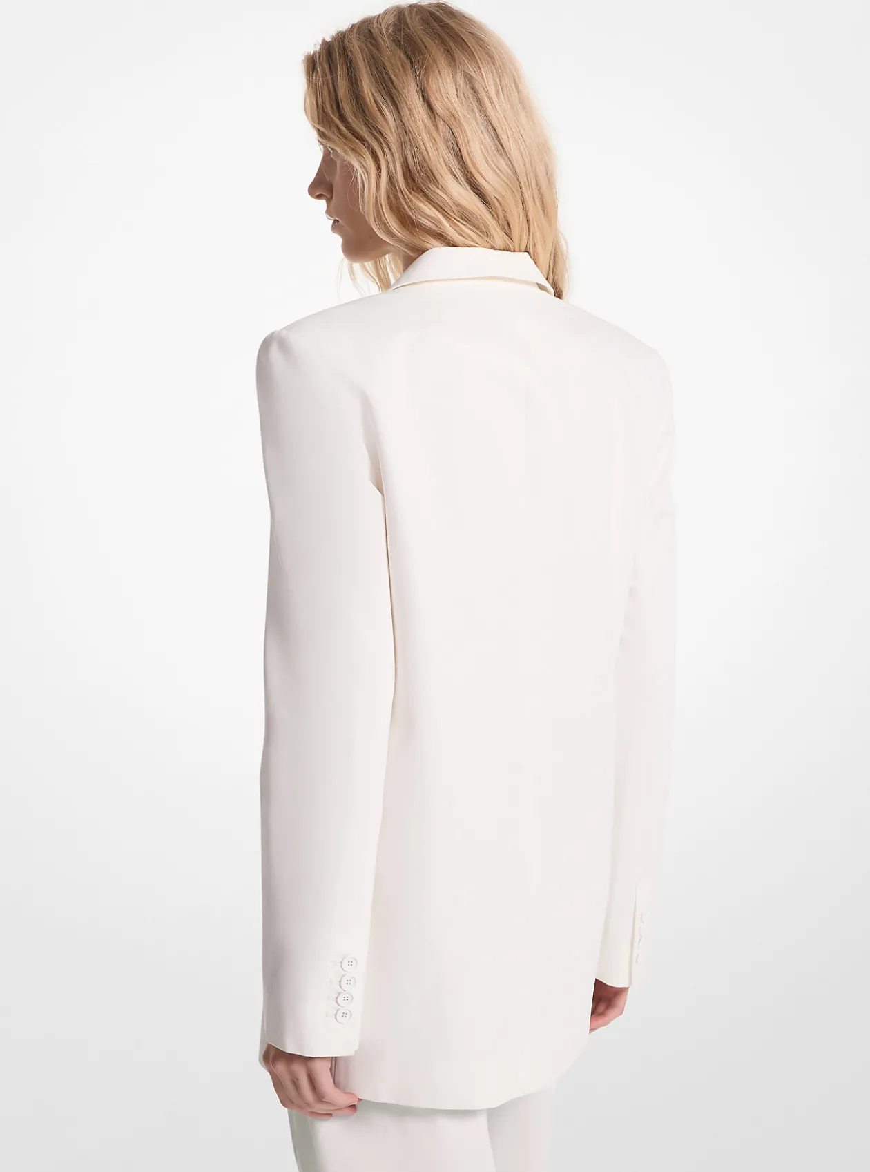 Cotton Blend Twill Blazer