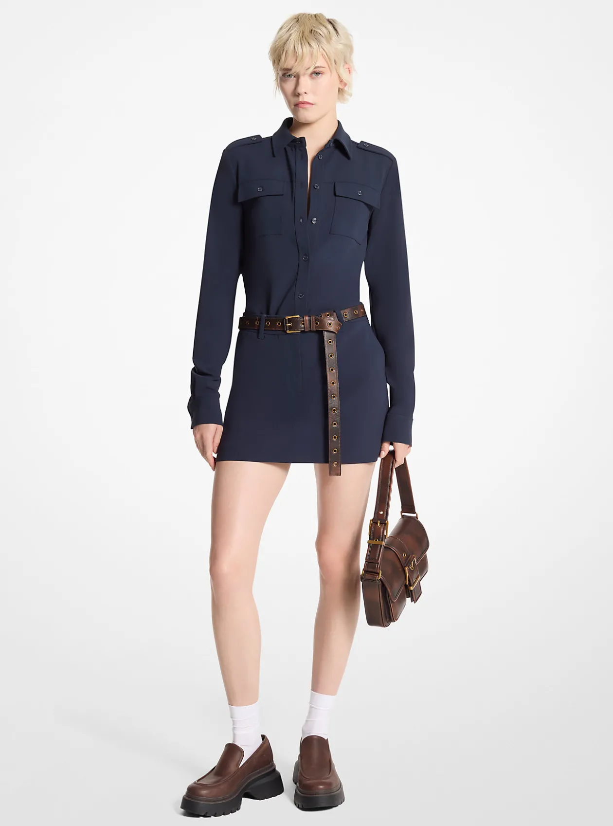 Crepe Utility Shirt