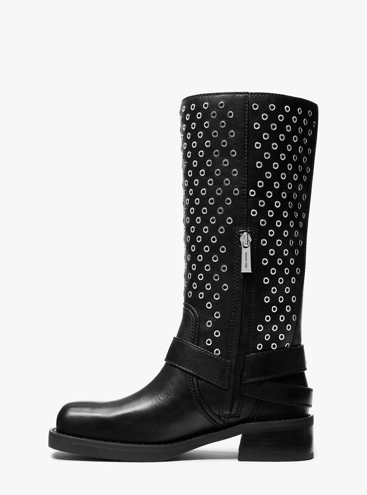 Crosby Grommeted Leather Moto Boot