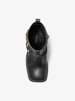 Crosby Leather Platform Moto Boot