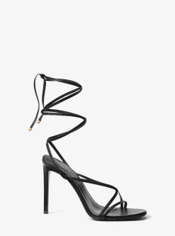Dahlia Leather Lace-Up Sandal