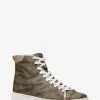 Edie Animal Print Logo High-Top Sneaker