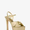Elena Metallic Leather Platform Sandal