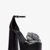 Elodie Crystal-Embellished Leather Platform Sandal