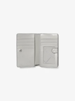Empire Medium Metallic Pebbled Leather Wallet