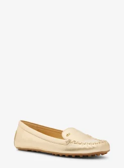 Eve Metallic Leather Moccasin