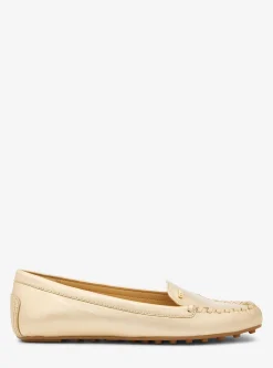 Eve Metallic Leather Moccasin