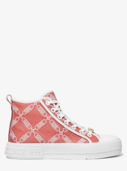 Evy Empire Logo Jacquard High-Top Sneaker