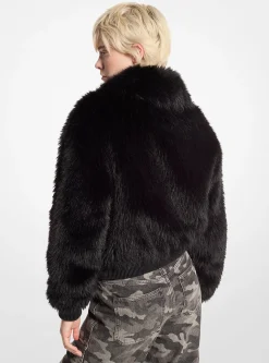 Faux Fur Bomber Jacket
