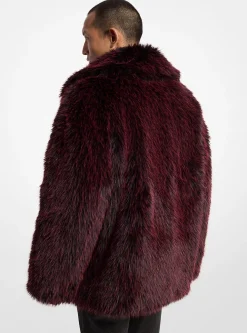 Faux Fur Peacoat