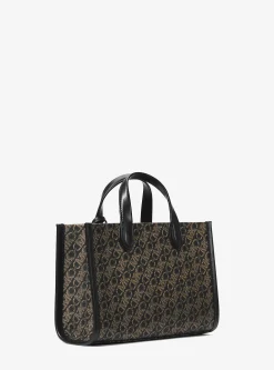Gigi Small Metallic Empire Monogram Messenger Bag