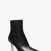 Halle Embellished Leather Ankle Boot