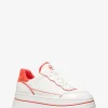Hayes Two-Tone Leather Platform Sneaker