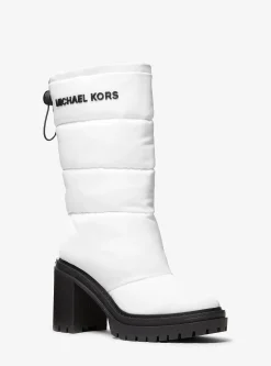Holt Quilted Nylon Gabardine Boot