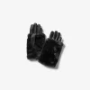2-in-1 Leather and Faux Fur Gloves