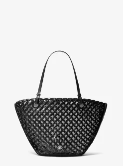 Isabella Medium Hand-Woven Leather Tote Bag