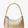 Jet Set Charm Small Metallic Pebbled Leather Pochette