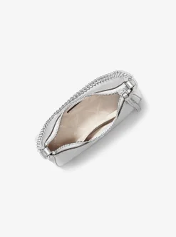 Jet Set Charm Small Metallic Leather Pochette