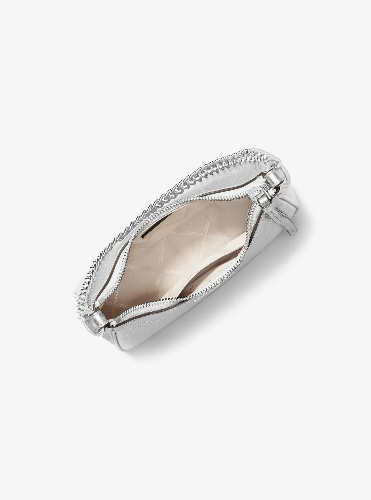 Jet Set Charm Small Metallic Leather Pochette