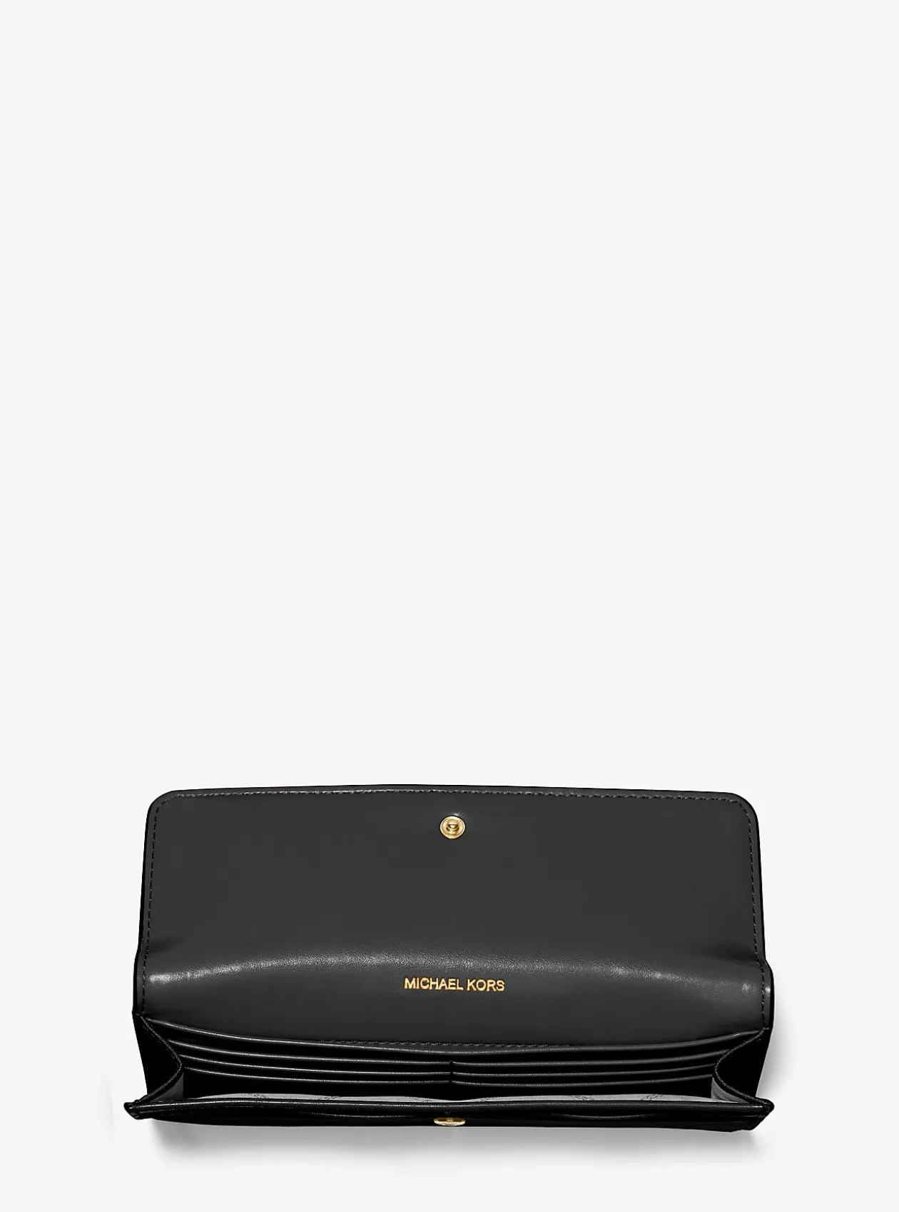Jet Set Large Saffiano Leather Snap-Front Wallet