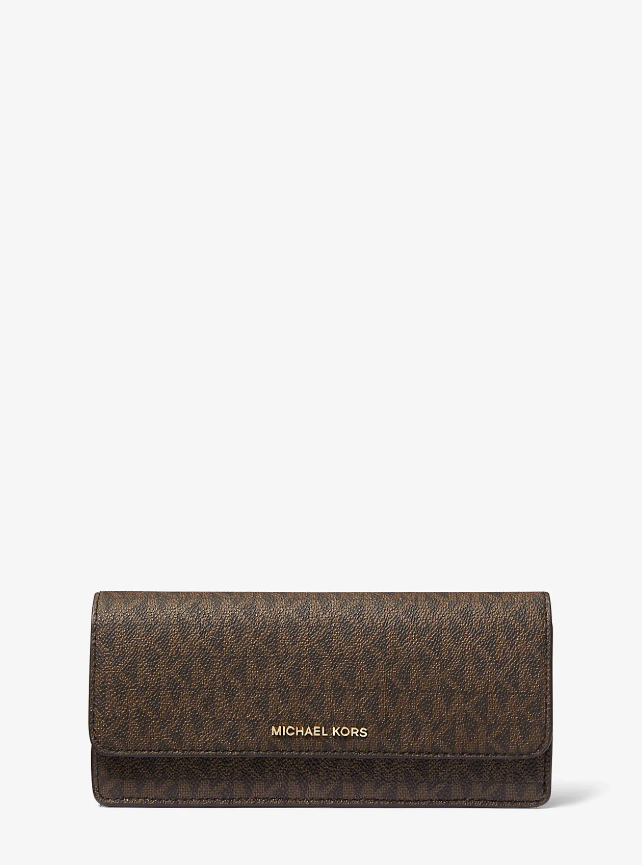 Jet Set Large Signature Logo Snap-Front Wallet