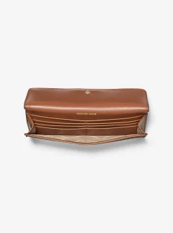 Jet Set Large Signature Logo Snap-Front Wallet