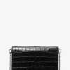 Jet Set Medium Crocodile Embossed Leather Crossbody Bag