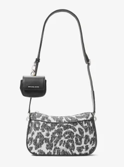 Jet Set Medium Leopard Logo Crossbody Bag with Case for Apple AirPods Pro®